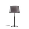 RENDL table lamp ESPLANADE table transparent black/white chrome 230V LED E27 15W R12484 3