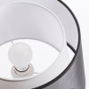 RENDL table lamp ESPLANADE table transparent black/white chrome 230V LED E27 15W R12484 4