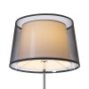 RENDL stojanová lampa ESPLANADE stojanová transparentní černá/bílá chrom 230V LED E27 15W R12485 2
