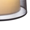 RENDL állólámpa ESPLANADE állólámpa átlátszó fekete/fehér króm 230V LED E27 15W R12485 3