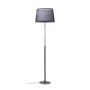 RENDL staande lamp ESPLANADE staande lamp transparant zwart/wit chroom 230V LED E27 15W R12485 6