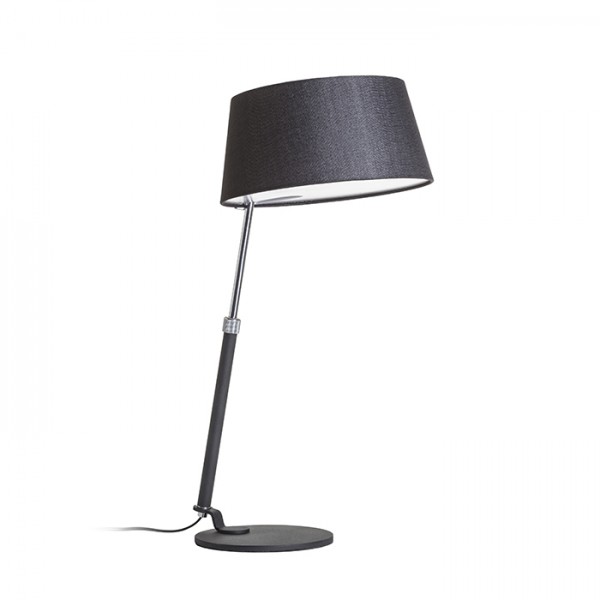 RENDL lámpara de mesa RITZY de mesa negro cromo 230V E27 42W R12486 1