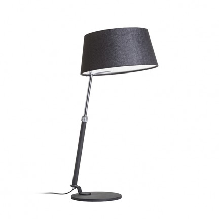 RENDL asztali lámpa RITZY asztali lámpa fekete króm 230V E27 42W R12486 1