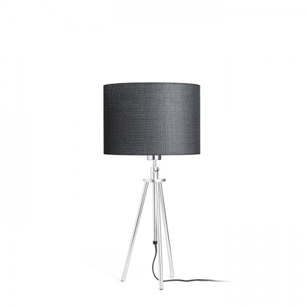RENDL lámpara de mesa GARDETTE de mesa negro aluminio 230V LED E27 15W R12488 1