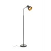 RENDL lámpara de pie ROSITA en pie negro/oro 230V LED E27 11W R12514 2