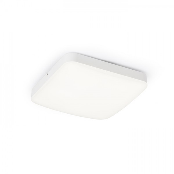 RENDL surface mounted lamp KATHARIS SQ 28 curved for hollow ceilings white 230V LED 24W IP44 3000K R12522 1