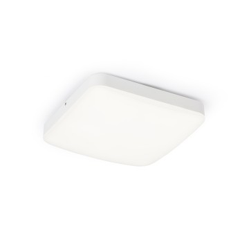 RENDL surface mounted lamp KATHARIS SQ 28 curved for hollow ceilings white 230V LED 24W IP44 3000K R12522 3