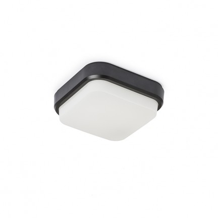 RENDL outdoor lamp TARIS SQ 17 surface mounted black plastic 230V LED 8W IP54 3000K R12525 1