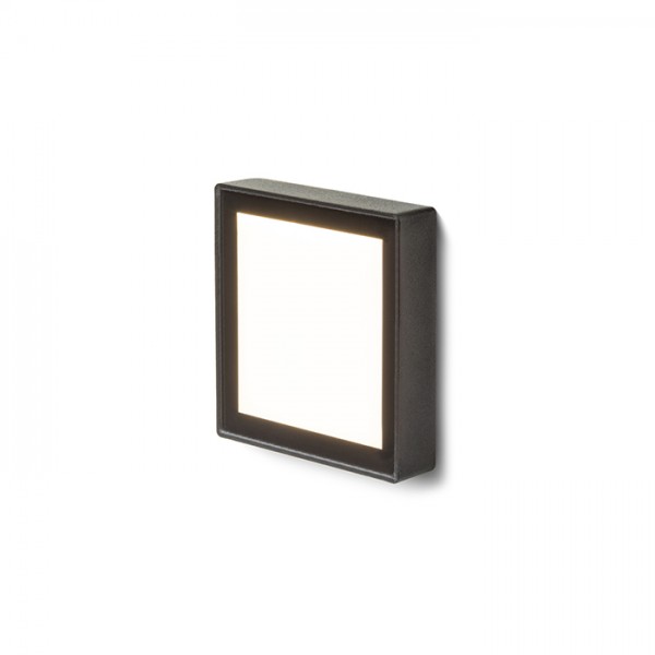 RENDL venkovní světlo DEJAVU SQ 9 zápustná černá 230V LED 3.5W IP65 3000K R12530 1