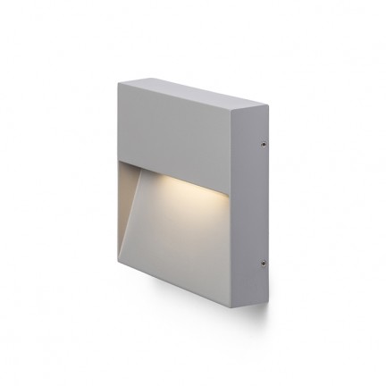 RENDL udendørslampe AQILA SQ væg grå 230V LED 6W IP54 3000K R12543 1