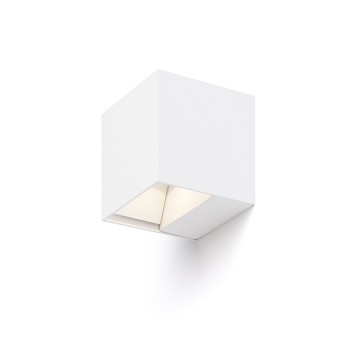 RENDL ulkotilan valaisin CARRE seinä valkoinen 230V LED 2x3W IP54 3000K R12556 3