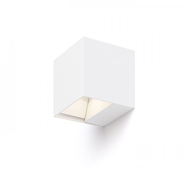 RENDL venkovní světlo CARRE nástěnná bílá 230V LED 2x3W IP54 3000K R12556 1