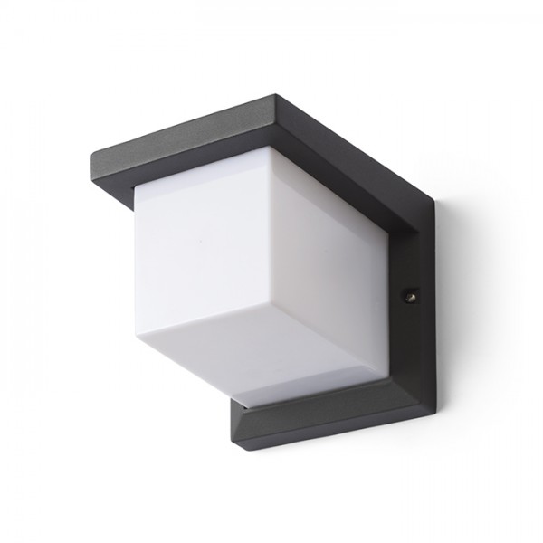RENDL venkovní světlo HIDE SQ nástěnná antracitová 230V LED E27 15W IP44 R12560 1