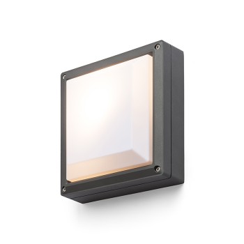 RENDL ulkotilan valaisin DELTA 215 pinta-asennettava tummanharmaa 230V E27 18W IP54 R12564 6