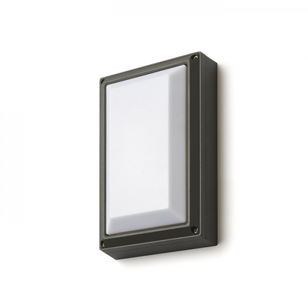RENDL udendørslampe DELTA RC væg antracitgrå 230V E27 18W IP54 R12567 1