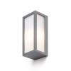 RENDL buiten lamp DURANT wandlamp zilvergrijs 230V LED E27 15W IP54 R12568 3