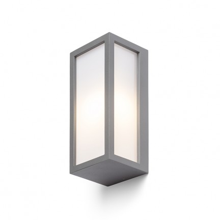 RENDL buiten lamp DURANT wandlamp zilvergrijs 230V LED E27 15W IP54 R12568 1