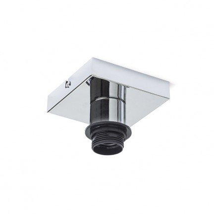 RENDL Pantallas y accesorios SOLO SQ base de techo cromo 230V LED E27 15W R12584 1