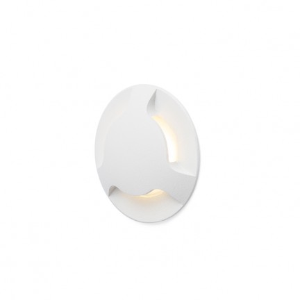 RENDL ulkotilan valaisin KICK III upotettu valkoinen 230V LED 3W IP54 3000K R12619 1