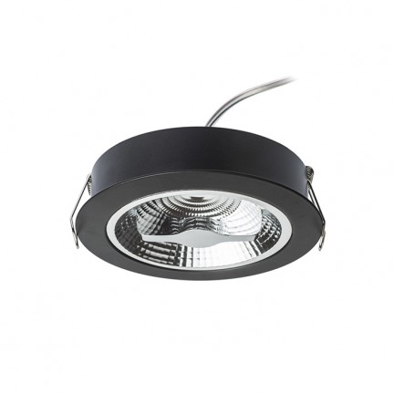 RENDL recessed light KELLY LED DIMM recessed black 230V LED 15W 45° 3000K R12636 2