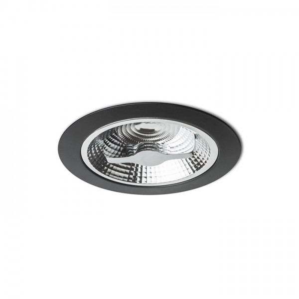 RENDL verzonken lamp KELLY LED DIMM inbouwlamp zwart 230V LED 15W 45° 3000K R12636 1