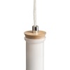 RENDL függő lámpatest PULIRE CON függő lámpa opál üveg/fa/króm 230V LED E14 6W R12663 3