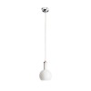 RENDL hanglamp PULIRE RD hanglamp opaalglas/hout/chroom 230V LED E14 6W R12664 7