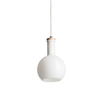 RENDL závěsné svítidlo PULIRE RD závěsná opálové sklo/dřevo/chrom 230V E14 28W R12664 5