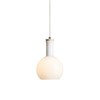 RENDL hanglamp PULIRE RD hanglamp opaalglas/hout/chroom 230V LED E14 6W R12664 8