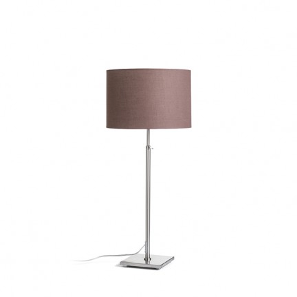 RENDL asztali lámpa EDIKA asztali lámpa barna matt nikkel 230V LED E27 15W R12665 1