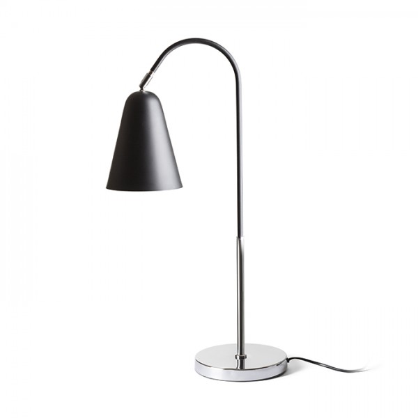 RENDL asztali lámpa GARBO asztali lámpa fekete króm 230V E27 28W R12675 1