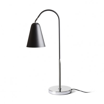 RENDL asztali lámpa GARBO asztali lámpa fekete króm 230V LED E27 15W R12675 1