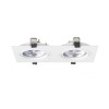 RENDL vestavné světlo PASADENA G53 SQ II bílá 230V LED G53 2x15W R12703 2