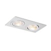 Recessed Spotlight Matt LED Light gu10 Adjustable Recessed Spot 230v Stainless Steel White 