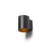 RENDL wandlamp TUBA W wandlamp mat zwart/goudgeel 230V LED G9 5W R12740 3