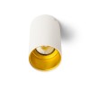 RENDL luminaire en saillie TUBA plafonnier blanc mat/jaune or 230V GU10 35W R12745 3