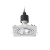 RENDL verzonken lamp MURO SQ inbouwlamp Mat Nikkel 230V GU10 50W R12748 2