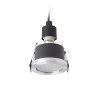 RENDL indbygget lampe MAJESTIC børstet aluminium 230V GU10 35W IP44 R12911 2