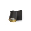 RENDL spot lámpa KENNY I felületre szerelhető fekete/aranysárga 230V GU10 35W R12914 2