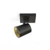 RENDL spot lámpa KENNY I felületre szerelhető fekete/aranysárga 230V GU10 35W R12914 3