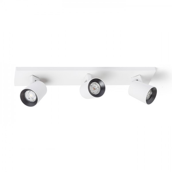 RENDL Reflektor KENNY III montažna bijela/crna 230V LED GU10 3x8W R12918 1