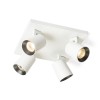 RENDL Spotlight KENNY IV plafondlamp wit/zwart 230V GU10 4x35W R12921 3