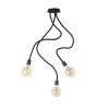 RENDL hanglamp LOYD E27 III plafondlamp zwart 230V LED E27 3x15W R12935 3