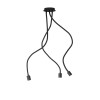 RENDL hanglamp LOYD E27 III plafondlamp zwart 230V LED E27 3x15W R12935 2
