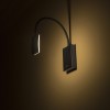 RENDL spot lámpa FRISCO W fali lámpa fekete 230V LED 4.2W 120° 3000K R12942 3