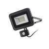 RENDL buiten lamp PONTA breedstraler met sensor zwart 230V LED 30W 120° IP54 3000K R12982 1