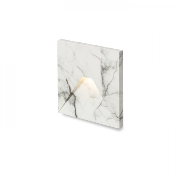 RENDL luminaire encastré CRISPI encastrable décor de marbre blanc 230V LED 3W 3000K R13093 1