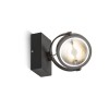 RENDL Spotlight KELLY LED I DIMM wandlamp zwart 230V LED 12W 24° 3000K R13105 1