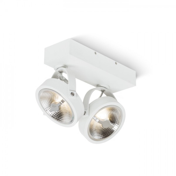 RENDL Spotlight KELLY LED II DIMM wandlamp wit 230V LED 2x12W 24° 3000K R13106 1
