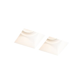 RENDL recessed light QUO SQ II recessed plaster 230V GU10 2x35W R13126 2